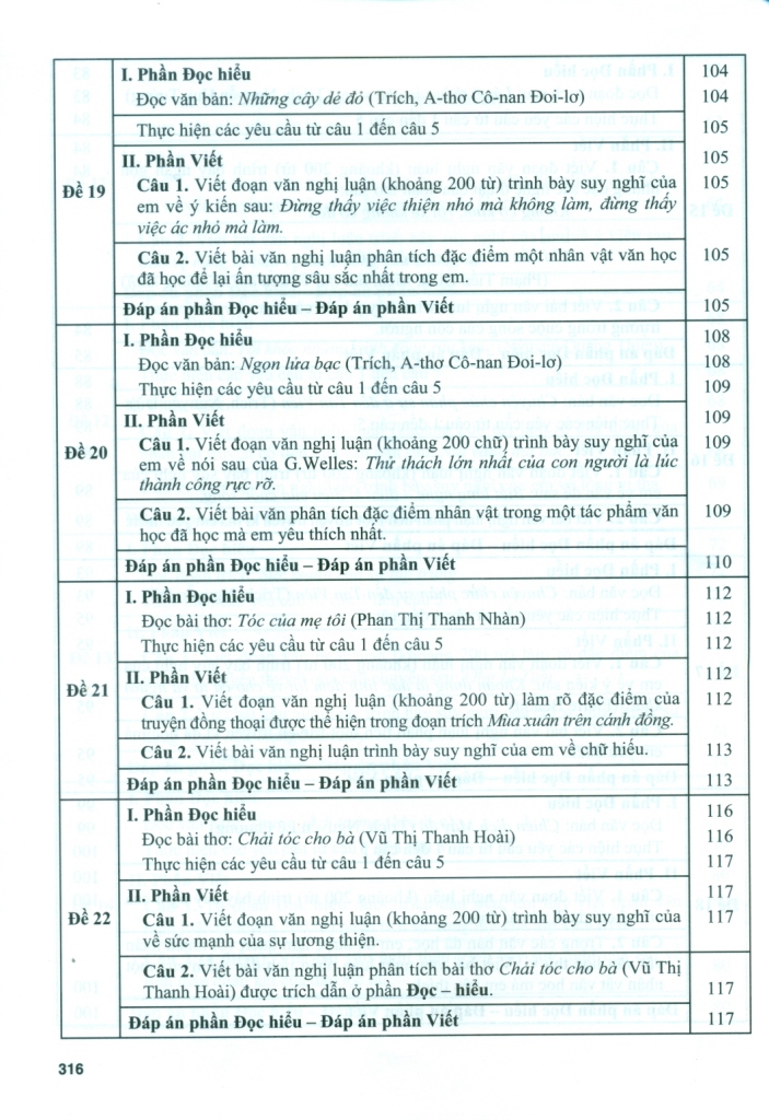 66 ĐỀ ÔN LUYỆN 9 LÊN 10 MÔN NGỮ VĂN (Dùng chung cho cả 3 bộ SGK; Theo cấu trúc đề minh họa của Bộ GD - ĐT)